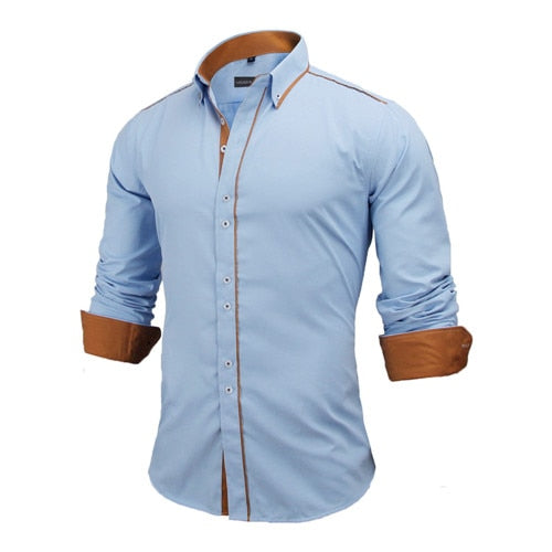 Long Sleeve British Style Cotton Men's Shirt