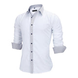 Long Sleeve British Style Cotton Men's Shirt