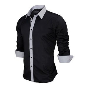 Long Sleeve British Style Cotton Men's Shirt