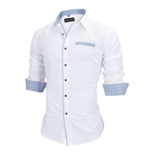 Long Sleeve British Style Cotton Men's Shirt