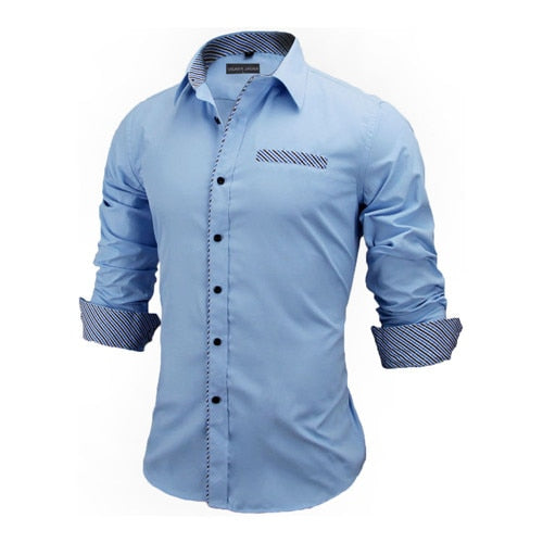 Long Sleeve British Style Cotton Men's Shirt