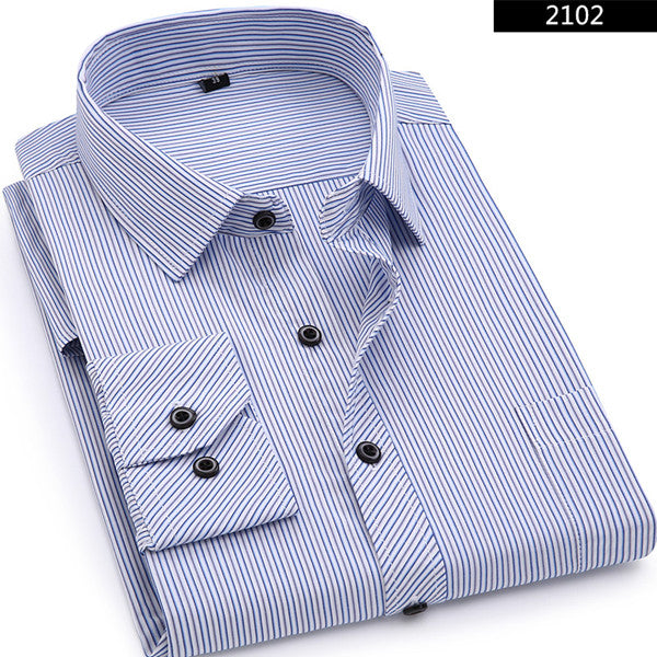 Mens Business Casual Long Sleeved Shirt