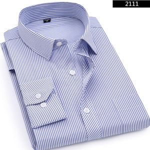 Mens Business Casual Long Sleeved Shirt