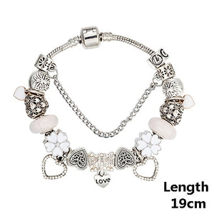 Flower Beads Charm Bracelets