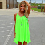 Fluorescence Female Summer Dress