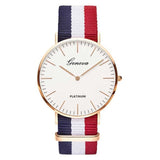 Nylon strap Style Quartz Women Watch