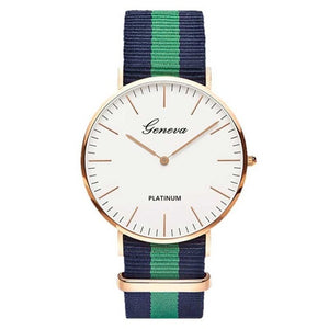 Nylon strap Style Quartz Women Watch