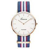 Nylon strap Style Quartz Women Watch