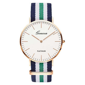 Nylon strap Style Quartz Women Watch