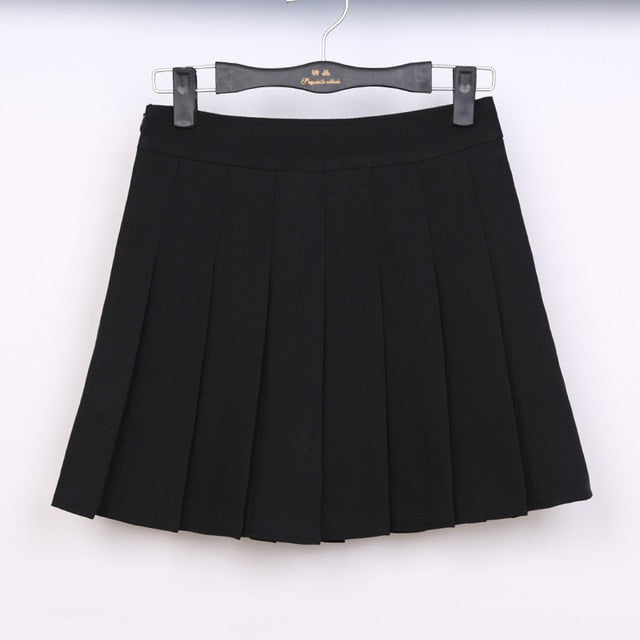 Spring high waist ball pleated skirts