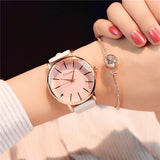 Polygonal dial design women watch