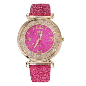 Luxury Crystal Rhinestone Stainless Steel Quartz Watch