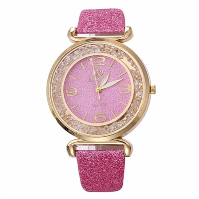 Luxury Crystal Rhinestone Stainless Steel Quartz Watch