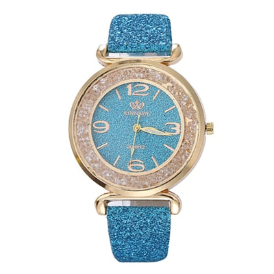 Luxury Crystal Rhinestone Stainless Steel Quartz Watch