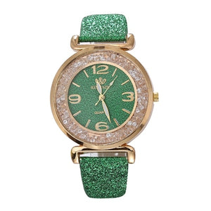 Luxury Crystal Rhinestone Stainless Steel Quartz Watch