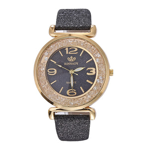 Luxury Crystal Rhinestone Stainless Steel Quartz Watch