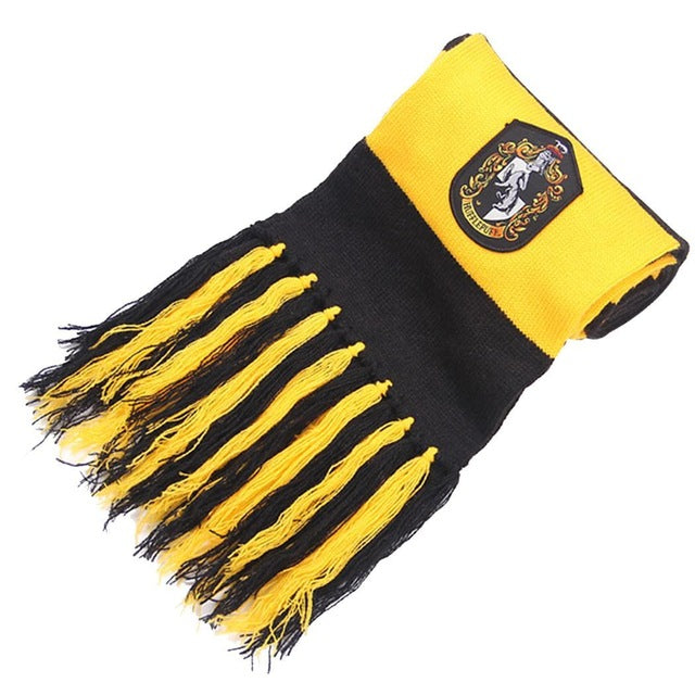 Scarf Unisex Striped Scarf Winter Large Applique Warm Tassel Multifunction Fall