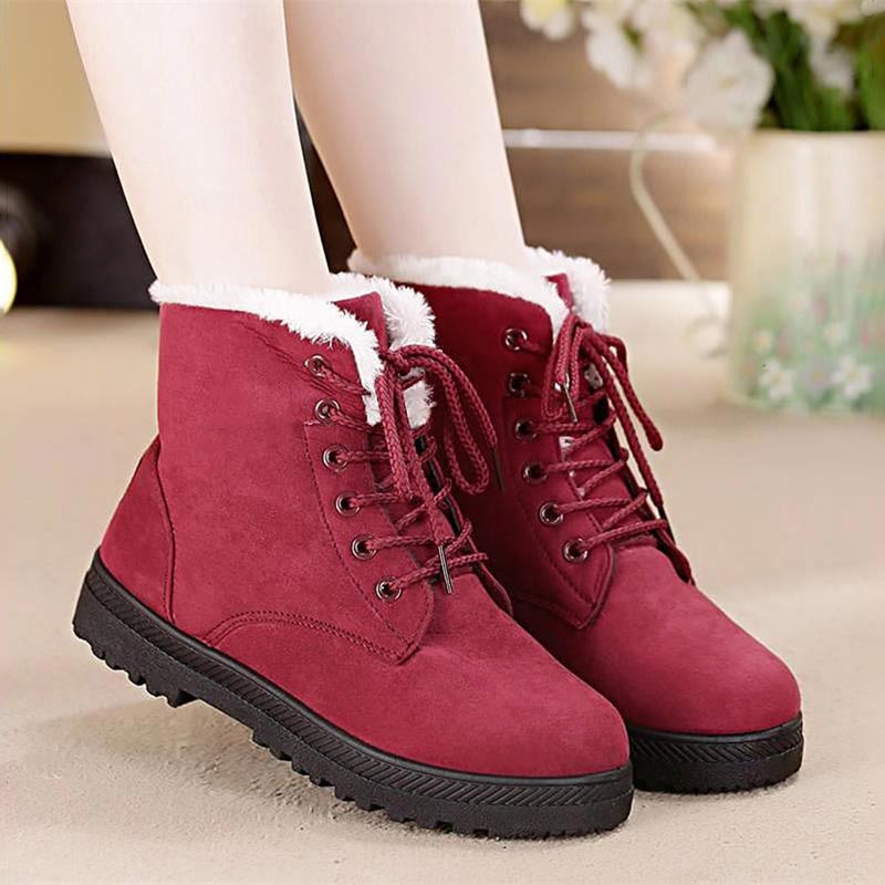 Classic Heels Suede Women Winter Boots