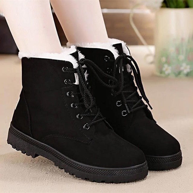 Classic Heels Suede Women Winter Boots