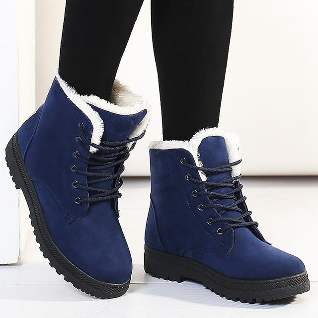 Classic Heels Suede Women Winter Boots