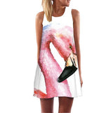 Women Floral Print Chiffon Dress