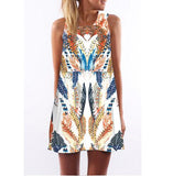 Women Floral Print Chiffon Dress