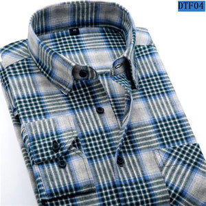 Men Flannel Plaid Shirt