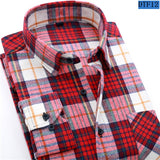 Men Flannel Plaid Shirt