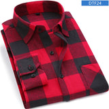 Men Flannel Plaid Shirt